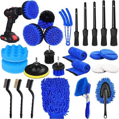 26 stuks Autodetailleerborstel Set Auto Auto Reiniging Tools Kit Voor Interieur