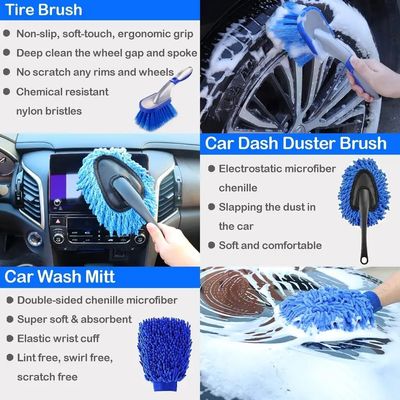26 stuks Autodetailleerborstel Set Auto Auto Reiniging Tools Kit Voor Interieur
