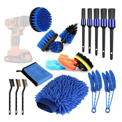 20pcs Fabricage Scrubber Plastic Car Wash Brush Kit Voor Auto Wasser Set
