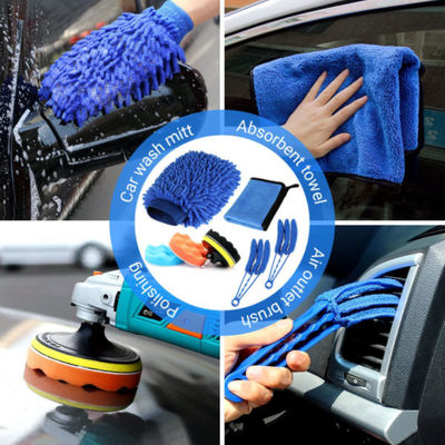 20pcs Fabricage Scrubber Plastic Car Wash Brush Kit Voor Auto Wasser Set