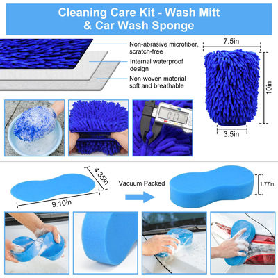 Warm verkopen 23pcs auto detailborstel set met draagtas voor alle doeleinden schoon voor het reinigen van binnen, buiten