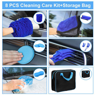 Warm verkopen 23pcs auto detailborstel set met draagtas voor alle doeleinden schoon voor het reinigen van binnen, buiten