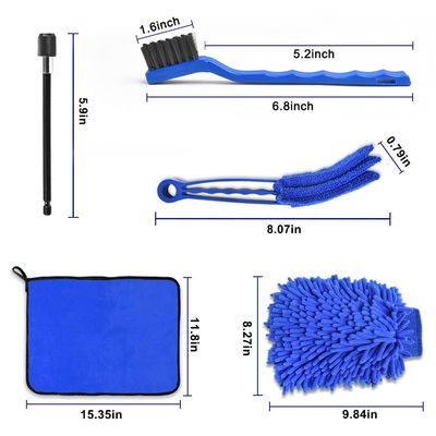 21 stuks Autoreinigingsgereedschappen Kit Polijst Sponsen Pads Voor Wielen Dashboard Interieur