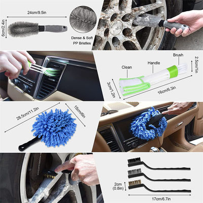 Hoogwaardige afneembare borrel zachte borstel auto detailborstel wasspons voor binnen-buiten wassen