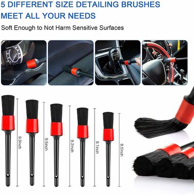 Groothandel 19 stuks Autoverwastools Kit Boor Schoonborstel Detailborstel Met Tas Voor Auto Interieur Exterieur Was