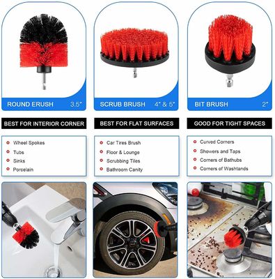 Groothandel 19 stuks Autoverwastools Kit Boor Schoonborstel Detailborstel Met Tas Voor Auto Interieur Exterieur Was