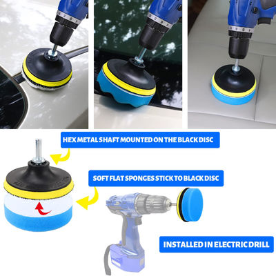 22 stuks Auto Detail Kit Borstels Set Interieur schoonmaken Met Auto Boor zachte borstel Aanhangsel spons Polijst Pads