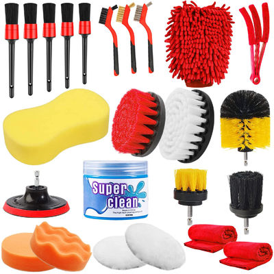 24 stuks Autodetaillerende borstel wasspons wassen interieur exterieur
