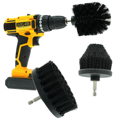 3 stuks zwarte auto schoonmaak giet boor borstel borstel gereedschap 4 inch