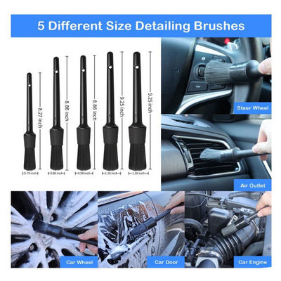 18 PCS Autodetailborstels Autoverwasborstel voor het reinigen van autowielen