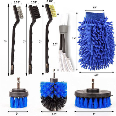 18 PCS Autodetailborstels Autoverwasborstel voor het reinigen van autowielen