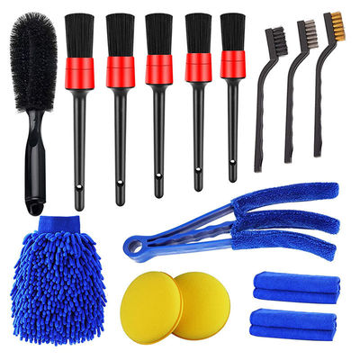Fabrieksprijs 15pcs zacht haar Autoburst Detail Reiniging Auto gereedschappen Set voor schone ventilatoren Dash Trim Wheels