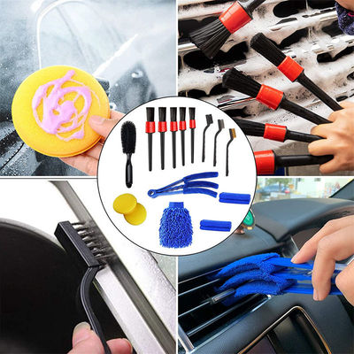 Fabrieksprijs 15pcs zacht haar Autoburst Detail Reiniging Auto gereedschappen Set voor schone ventilatoren Dash Trim Wheels