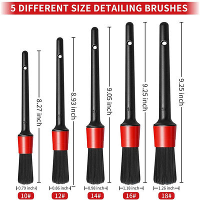 Vervaardiging Groothandel Auto Detail Reinigingsgereedschappen 17pcs Autoburst Voor Auto Wiel Interieur