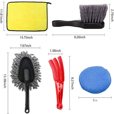 Vervaardiging Groothandel Auto Detail Reinigingsgereedschappen 17pcs Autoburst Voor Auto Wiel Interieur