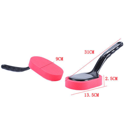 Custom Logo Car Foam Brush Microfiber Wheel Brush Applicator Poetsspons