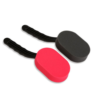Custom Logo Car Foam Brush Microfiber Wheel Brush Applicator Poetsspons