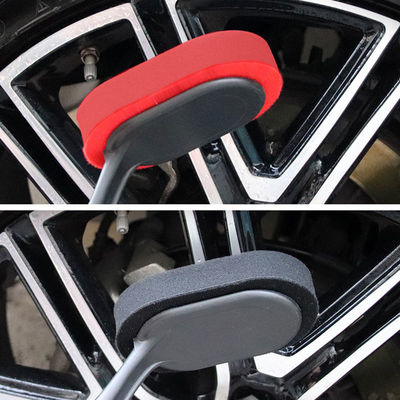 Custom Logo Car Foam Brush Microfiber Wheel Brush Applicator Poetsspons