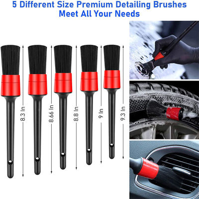 Multifunktioneel auto-interieur detailborstel 15pcs Wollyworm wielborstel