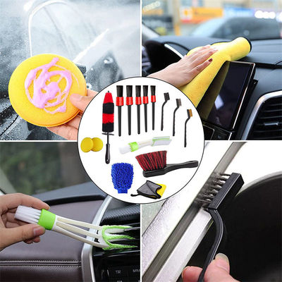 Multifunktioneel auto-interieur detailborstel 15pcs Wollyworm wielborstel