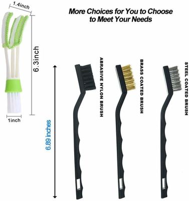 12PCS Auto Car Detail Brush Vent Cleaner Tool Kit voor banden Dashboard Interieur Exterior