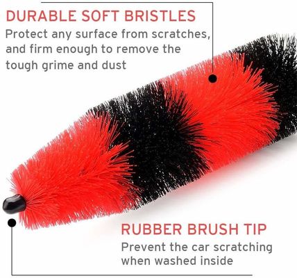 12PCS Auto Car Detail Brush Vent Cleaner Tool Kit voor banden Dashboard Interieur Exterior