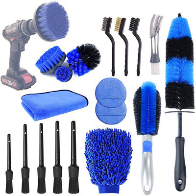 18pcs Spin Car Interieur Detail Drill Borstel Auto Rim Borstel Odm