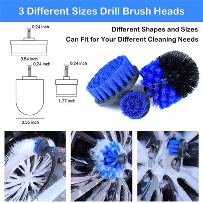 18pcs Spin Car Interieur Detail Drill Borstel Auto Rim Borstel Odm
