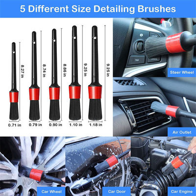 Gepersonaliseerde Automobiel Detail Brush Kit Ac Wielen Dashboard Reiniger 19pcs