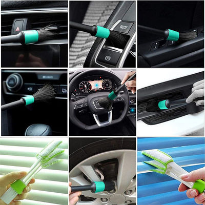 Groen 11pcs Bristle Auto Vent Cleaner Borstel Duster Set Voor Airconditioner
