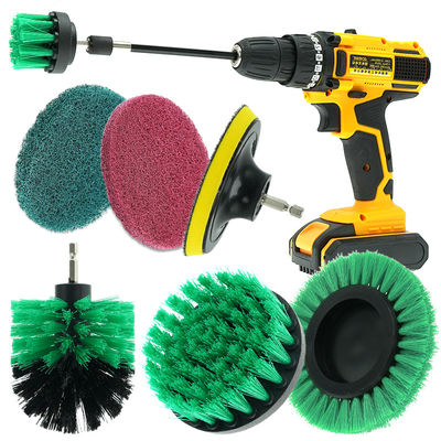 Floor Power Filament Drill Brush Attachment Wheel Cleaner Scrubber Set