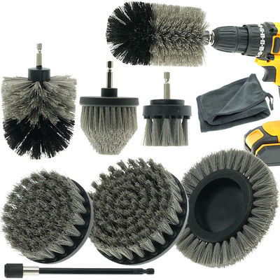 Grijze borrel borstel verlenging scrubber draadloos 9PC Custom