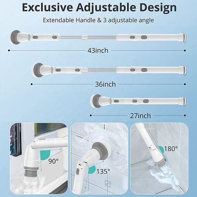 Vertrekbare elektrische reinigingsborstel Spin Cleaner voor badkamer 2500mAh