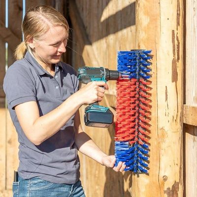 Halve ronde schaarborstel voor paarden met ROHS-certificaat