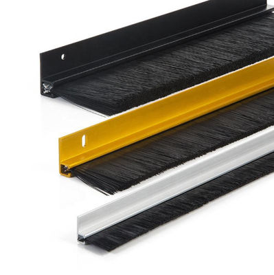Aluminiumstaaf polypropyleen industriële strook borstel deur onderkant afdichting