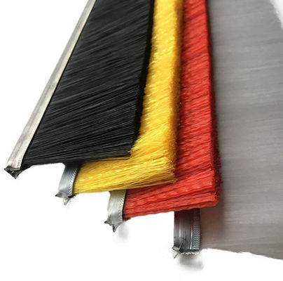 Aluminiumstaaf polypropyleen industriële strook borstel deur onderkant afdichting