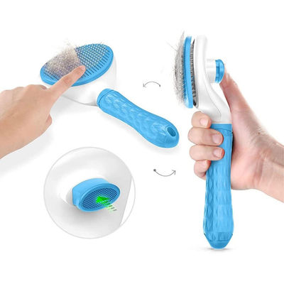 Antibacteriële Slicker PET reinigingsborstel Huisdieren Zelfreiniging Voor Hondenhaarverlies