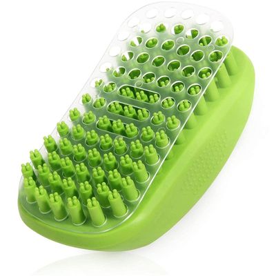 Bad Kalmerend Hondenwasser Scrubber Rubber PET Massage Borstel Voor Lang Kort Haar