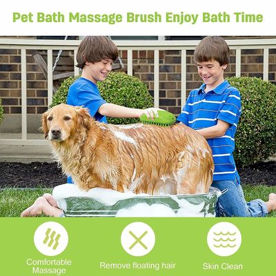 Bad Kalmerend Hondenwasser Scrubber Rubber PET Massage Borstel Voor Lang Kort Haar