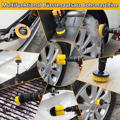 7 stuk borstelborstels Power scrubber reiniging voor auto velgen Keuken