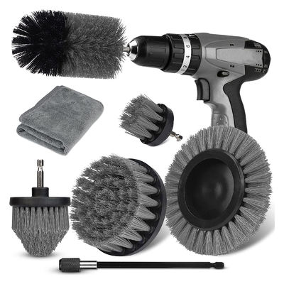 Grijze borrel borstel verlenging scrubber draadloos 9PC Custom