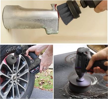 Huishoudelijk gemakkelijk schoonmaken 4 stuks borstelboor voor keuken badkamer auto schoonmaak