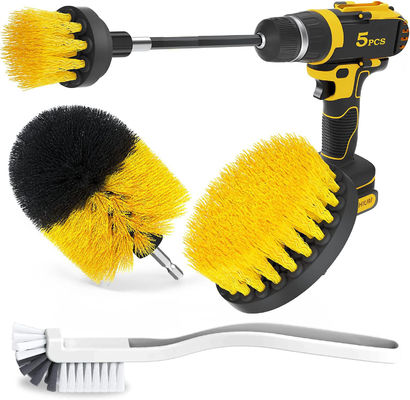 5 stukken boor schoonborstel Power scrubber voor tapijt keuken auto wiel bril schoonmaken