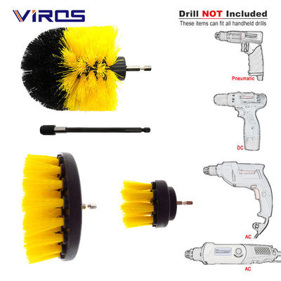 5 stukken boor schoonborstel Power scrubber voor tapijt keuken auto wiel bril schoonmaken