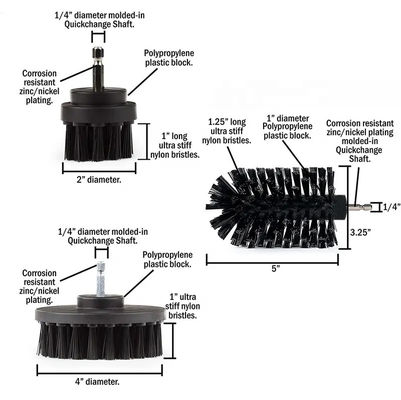 Multifunktioneel elektrisch vermogen Grout Drill Scrub Brush Scrubber Aanhangsel Voor Reiniging