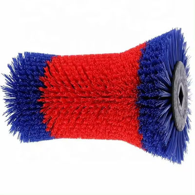 Rood- en blauwkleurig, slijtvast, koeienborsel