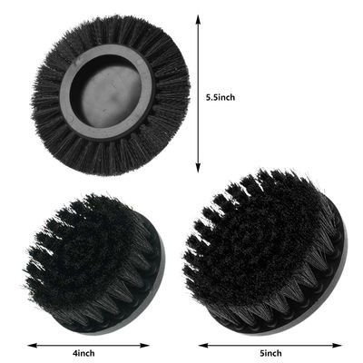 Zwart Kleur Hardste Borstel Met 3pcs