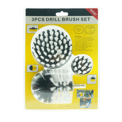 PP 2/3.5/4 inch witte kleur borstel scrubber boor kracht aanhangsels