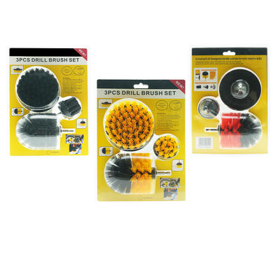 Gepersonaliseerde 2/3.5/4 inch kleurrijke borstel scrubber boor kracht aanhangsels
