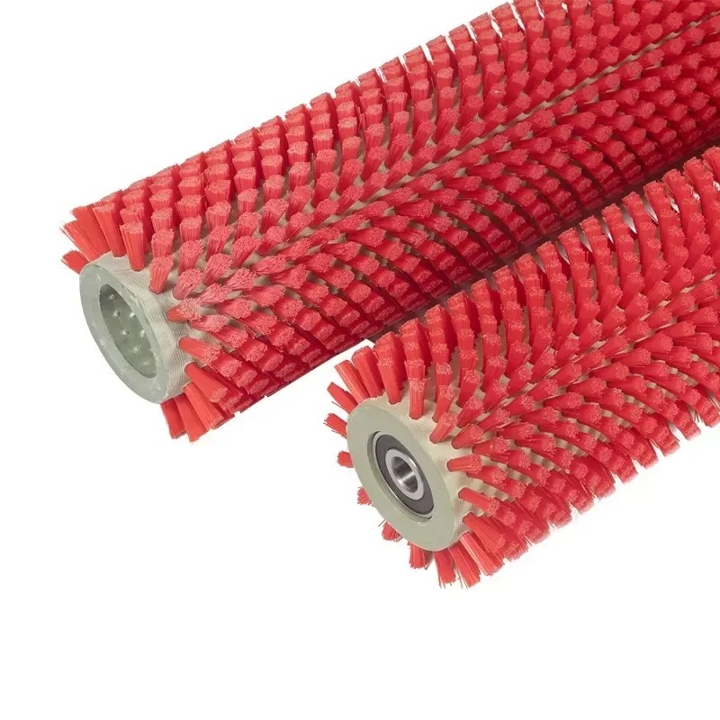 Cylindrische nylon industriële rolborstel voor transportbandschoonmaak